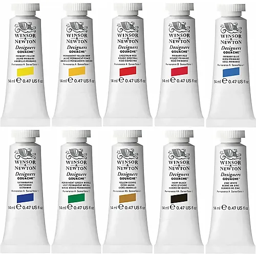 Winsor & Newton W&n Designers Gouache Einf�hrungsset 10 X 14ml Tuben