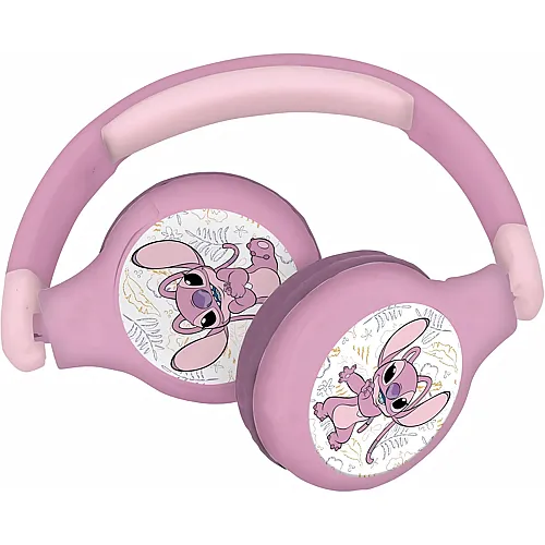 Lexibook Stitch Angel 2 in 1 On-Ear Headphones