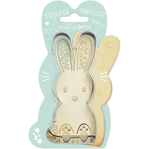 ScrapCooking Ausstechform + Holzpr�ger Hase