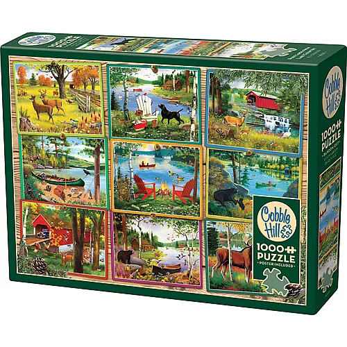 Cobble Hill Puzzle Postcards from Lake Country - 1000 Teile