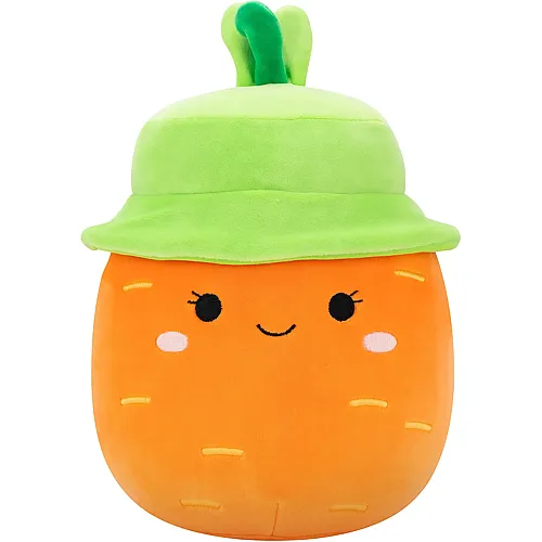 Squishmallows Pl�sch Caroleena die Karotte mit Fischerhut - 19 cm