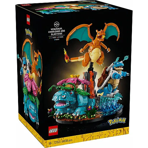 LEGO Pok�mon Bisaflor, Glurak und Turtok (72153)