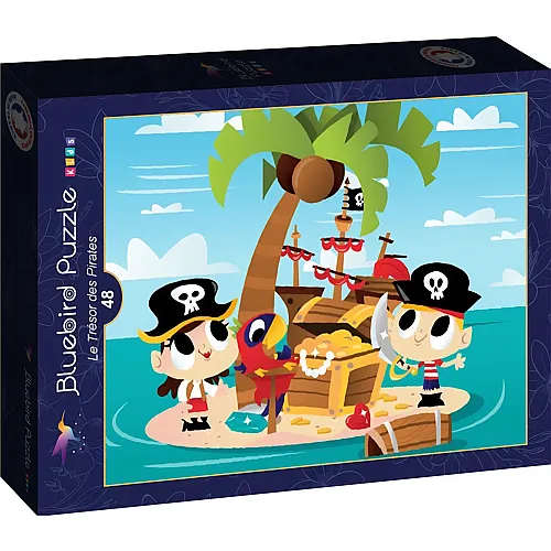 Bluebird Puzzle Der Piratenschatz - 48 Teile