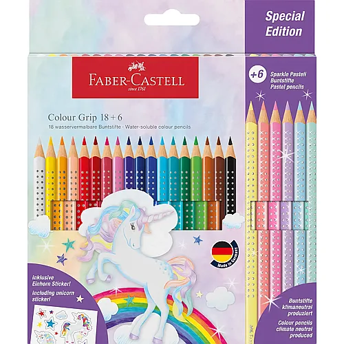 Faber-Castell Farbstift Colour Grip Einhorn (24Teile)