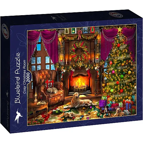 Bluebird Puzzle Dominic Davison Cosy Christmas Room (2000Teile)