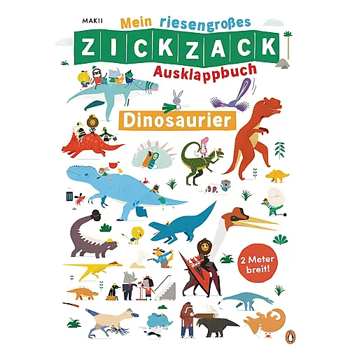 Penguin Zickzack Riesengrosses Ausklappbuch Dino