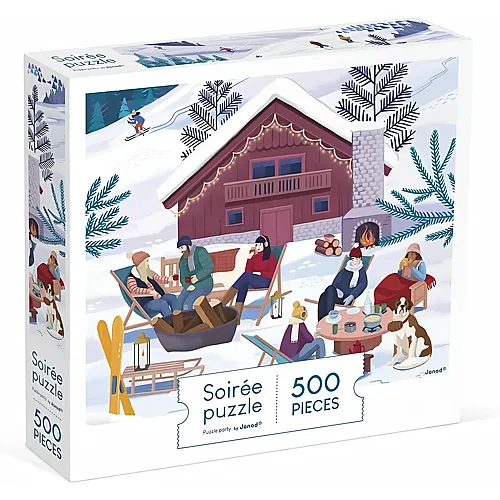 Janod Puzzle Winter in den Bergen 500tlg.