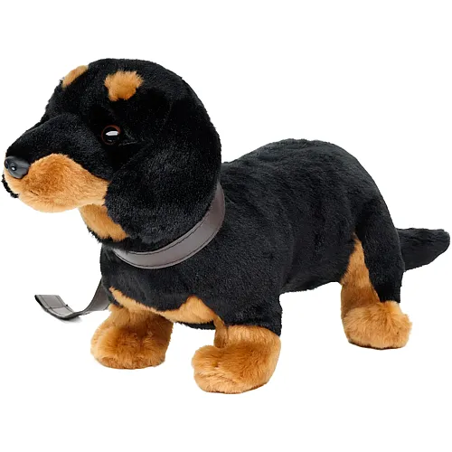 Unitoys Dackel stehend mit Leine (28cm)