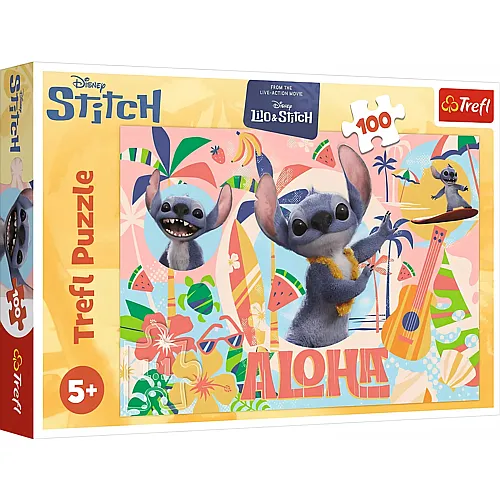 Trefl Puzzle Stitch und Freunde in Aktion - 100 Teile