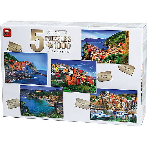 King Puzzle Italien 5in1 (1000Teile)