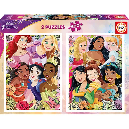 Educa Puzzle 2er Set Disney Prizessin (500Teile)