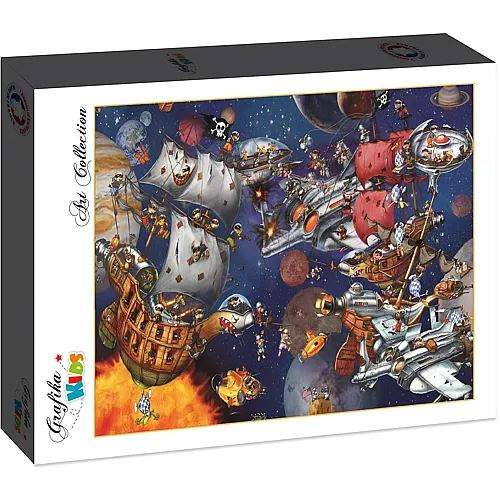 Grafika Puzzle Art Collection Fran�ois Ruyer Grafika Kids Space Batttle - 12 Teile