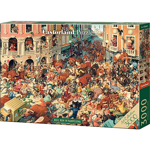 Castorland Puzzle Bull Run in Pampeluna (3000Teile)