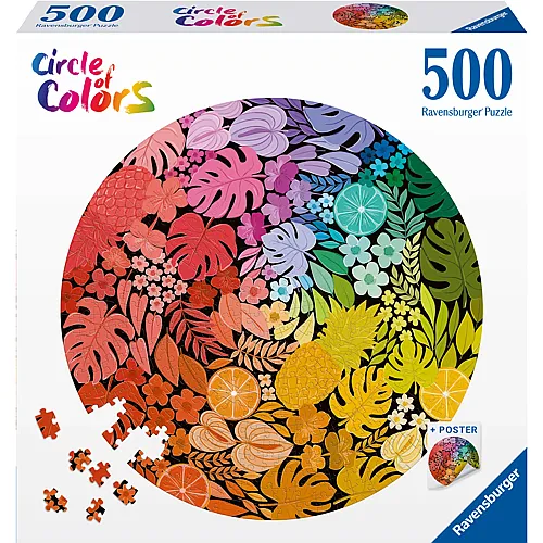 Ravensburger Puzzle Kreisfarben - Tropisch (500Teile)