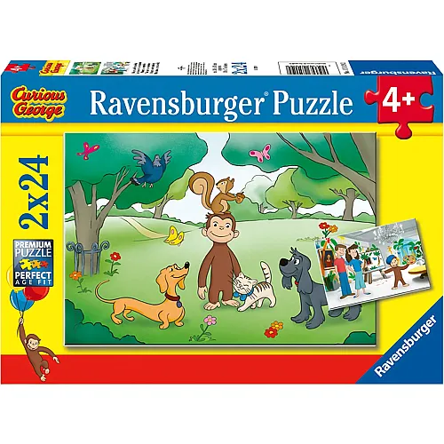 Ravensburger Puzzle 2in1 George - 24 Teile