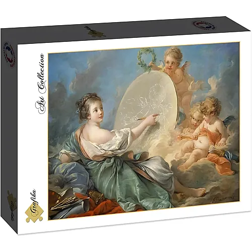 Grafika Puzzle Art Collection Fran�ois Boucher: Allegory of Painting, 1765 - 2000 Teile