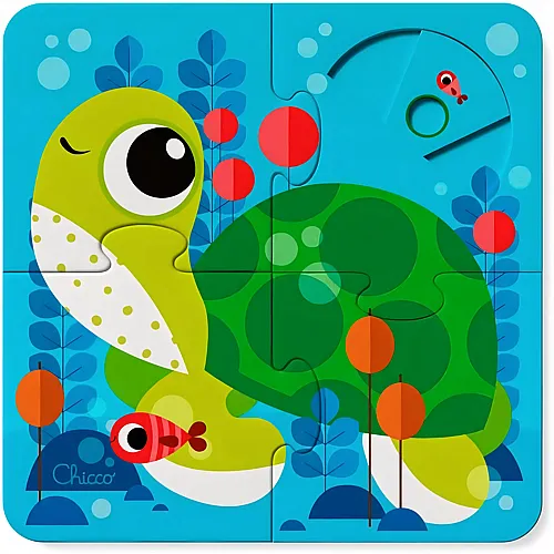 Chicco Montessori 4in1 Interaktive Puzzle f�r Kleinkinder - 4 Teile