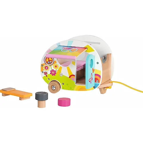 Wohnwagen Camperfreunde 'goki 66' 4 Teile Aus Holz, 23,5 X 15,5 X 18,8 Cm