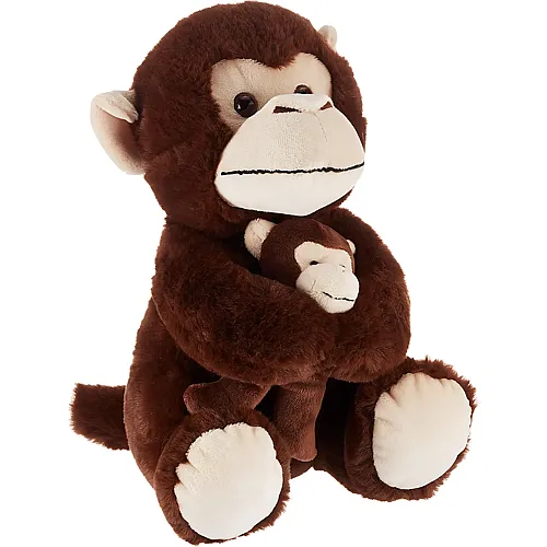 Heunec Misanimo Affe mit Baby - 25 cm