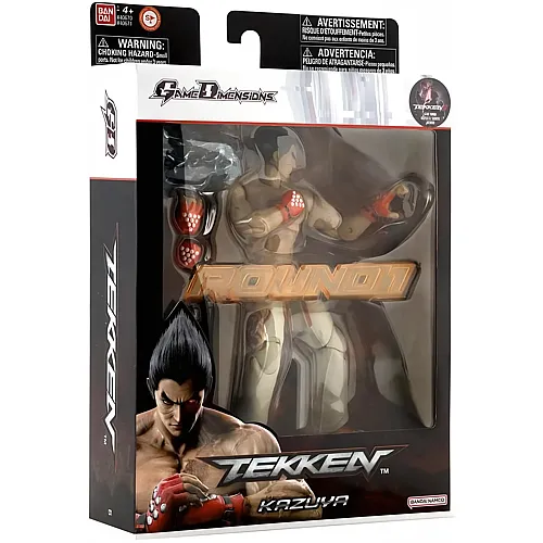 Bandai Tekken - Actionfigur 17 cm - Kazuya Mishima Game Dimensions - Offizielle Lizenz - Gelenkfigur Kazuya Tekken