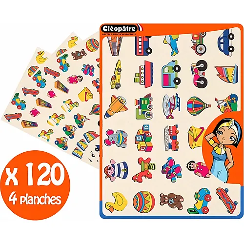 Cleopatre 120 Sticker Spielzeug Und Transport