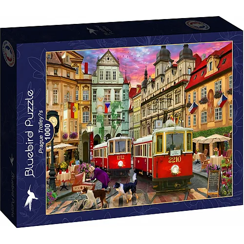 Bluebird Puzzle Prague Trolley's - 1000 Teile