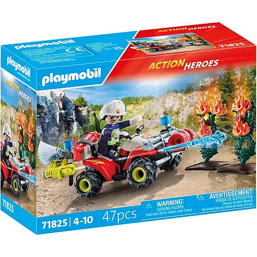 Feuerwehr Quad löscht Heckenbrand 71825