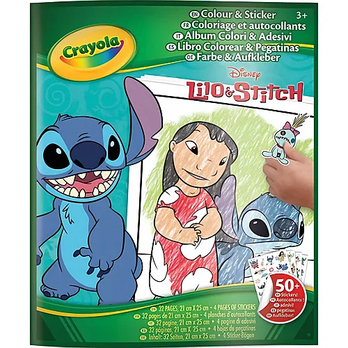 Mal- und Stickerbuch Lilo & Stitch