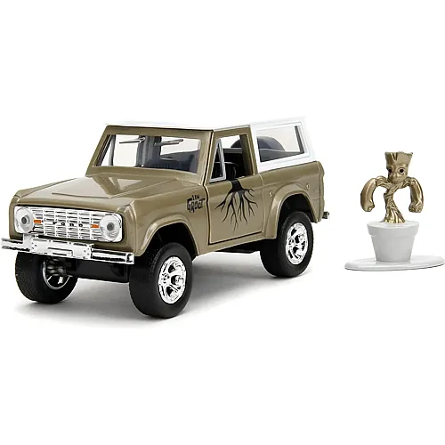 Jada 1:32 Guardians of the Galaxy Marvel Groot 1973 Ford Bronco