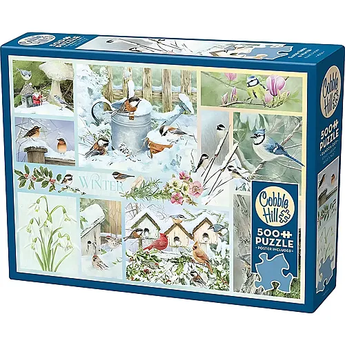 Cobble Hill Puzzle Garten V�gel im Winter - 500 Teile