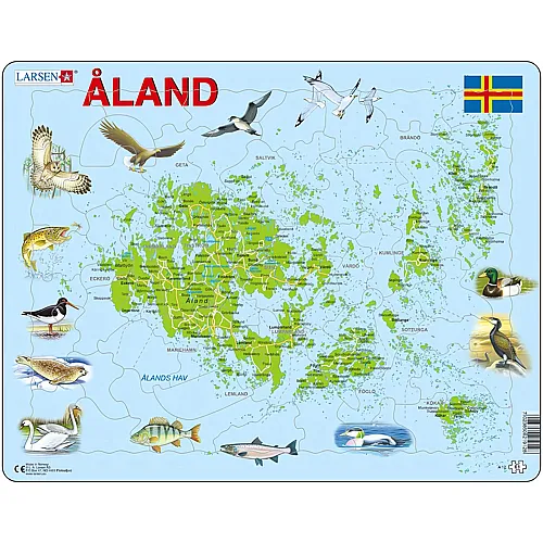 Larsen Puzzle �land Inseln - 61 Teile