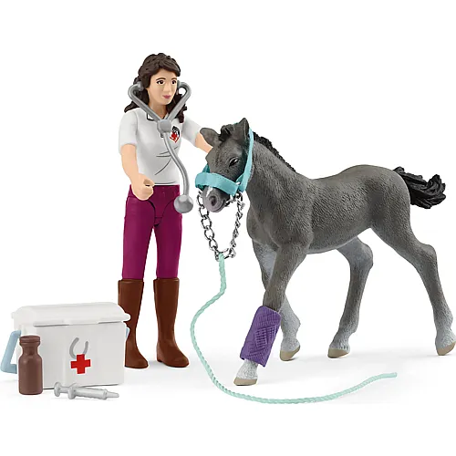 Horse Club Schleich Mrs. Kramer mit Fohlen