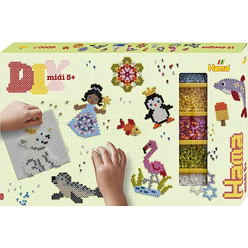 Hama Midi B�gelperlenset Riesen-Geschenkbox - 6000 Teile