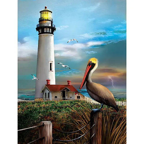 SunsOut Puzzle Tom Wood Pigeon Point Lighthouse - 500 Teile