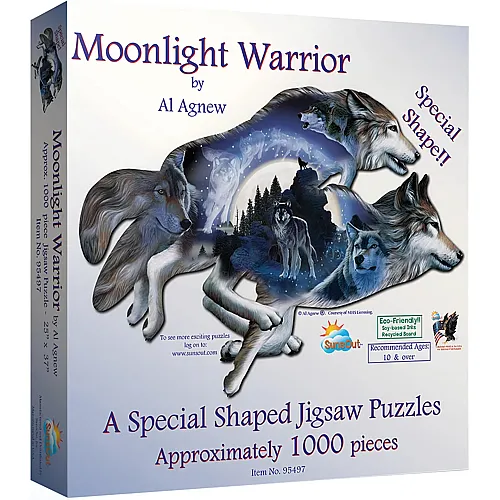 SunsOut Puzzle Al Agnew Moonlight Warrior - 1000 Teile