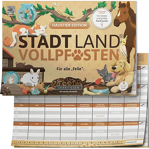 Denkriesen Stadt Land Vollpfosten Haustier Edition - F�r alle Felle