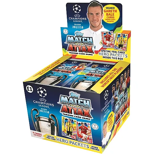 Topps Match Attax Champions League 2017/18 Display - English