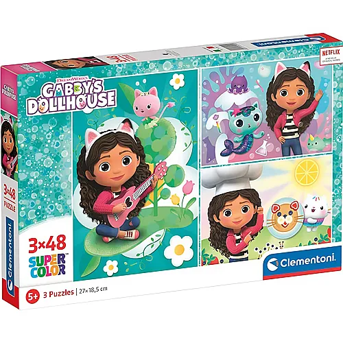 Clementoni Puzzle Gabby's Dollhouse 2 (3x48)