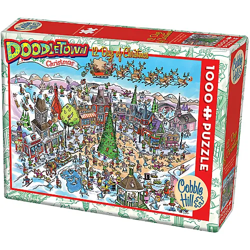 Cobble Hill Puzzle DoodleTown: 12 Days of Christmas (1000Teile)