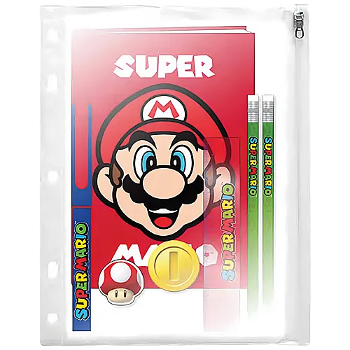 Schreibset mit Tasche Super Mario