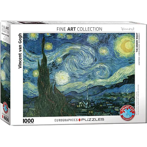 Eurographics Puzzle Fine Art Collection Sternennacht von Vincent van Gogh (1000Teile)