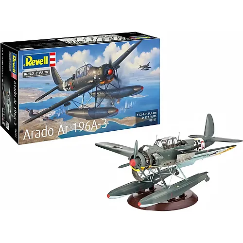 Modellbausatz Arado Ar196A-3 Wasserflugzeug 192Teile