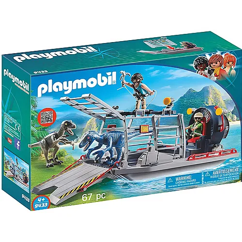 PLAYMOBIL Dinos Propellerboot mit Dinokfig (9433)