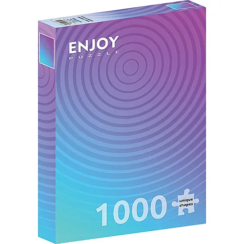 Enjoy Puzzle Circle Gradient Number Three - 1000 Teile
