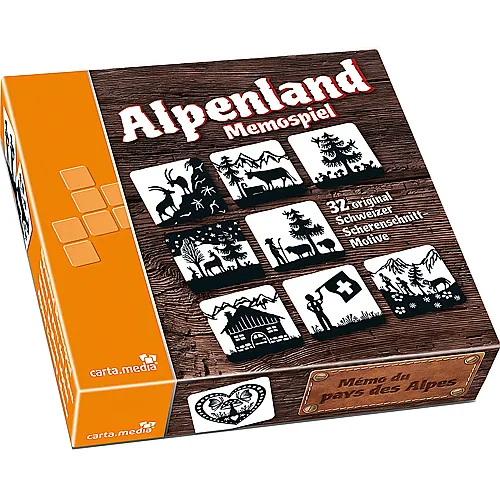 carta media Spiele Alpenland Memospiel