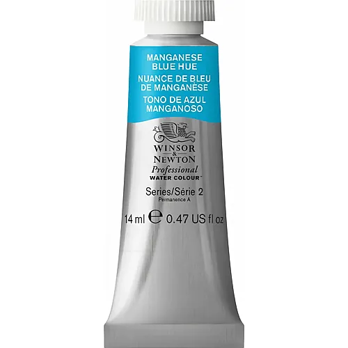Winsor & Newton W&n Prof. Water Colour 14ml Tube Manganblau Farbton
