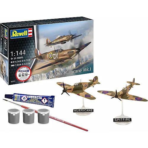 Revell Starter Kit Spitfire Mk1a und Hurricane Mk1