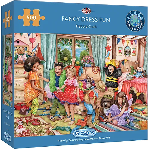 Gibsons Puzzle Debbie Cook Verkleiden macht Spass (500Teile)
