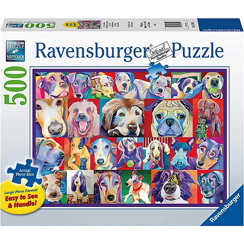 Ravensburger Puzzle Hundeportr�ts - 500 Teile