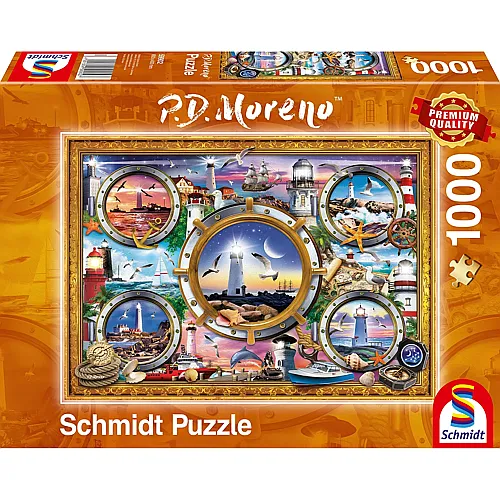 Schmidt Puzzle P.D. Moreno Leuchttrme (1000Teile)